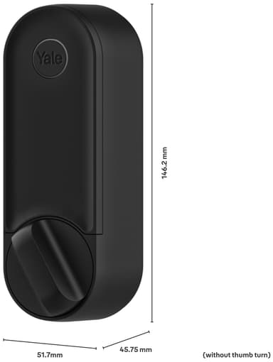Yale Linus L2 digital dørlås (sort)
