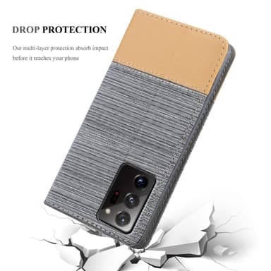 Samsung Galaxy NOTE 20 ULTRA lommebokdeksel etui (grå)