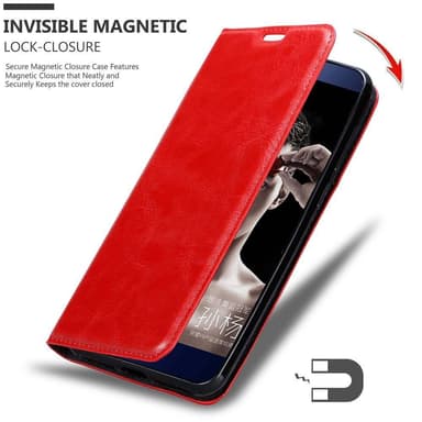 Honor V9 lommebokdeksel case (rød)