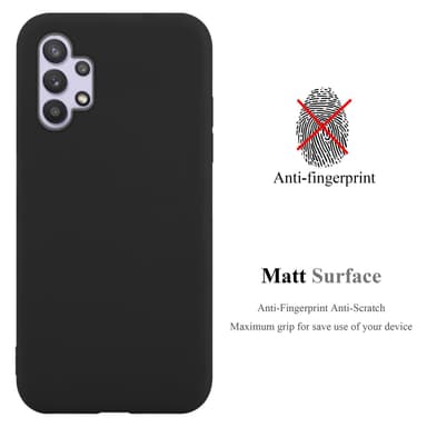 Deksel Samsung Galaxy A32 5G Silikon cover (svart)
