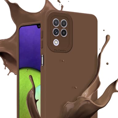 Samsung Galaxy A22 4G Deksel case (brun)