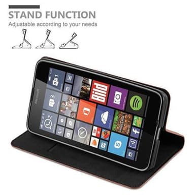 Nokia Lumia 640 lommebokdeksel case (brun)