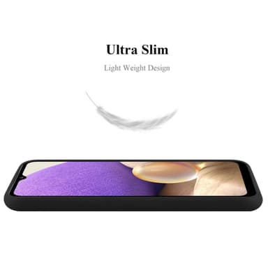 Deksel Samsung Galaxy A32 5G Silikon cover (svart)