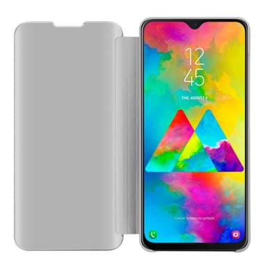 Samsung Galaxy M20 lommebokdeksel etui (sølv)