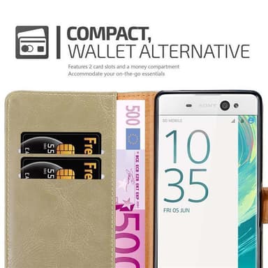 Sony Xperia XA lommebokdeksel etui (brun)