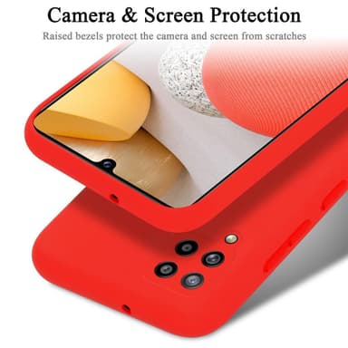 Samsung Galaxy A42 4G silikondeksel case (rød)