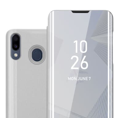 Samsung Galaxy M20 lommebokdeksel etui (sølv)
