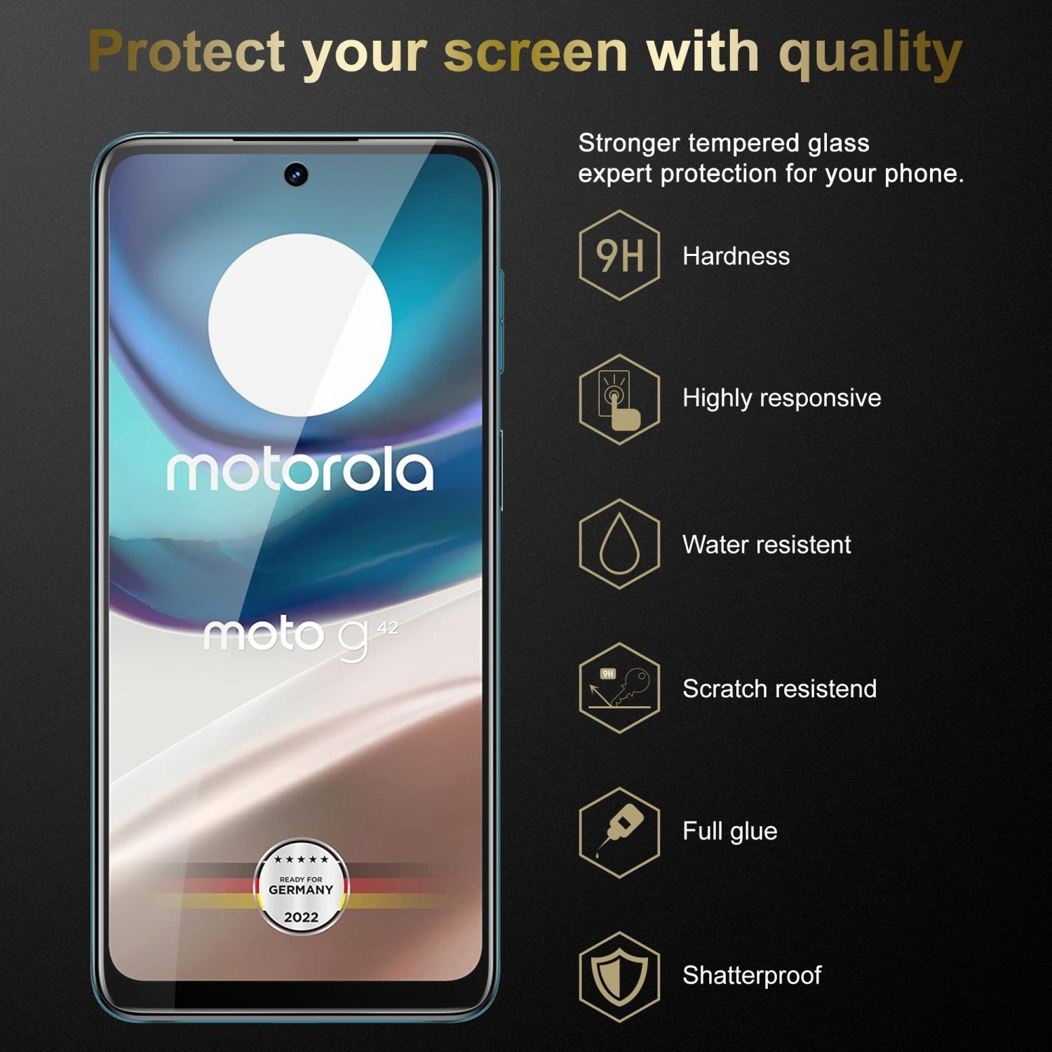 Motorola MOTO G42 Skjermbeskytter Skärmskydd