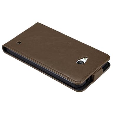 Nokia Lumia 640 deksel flip cover (brun)