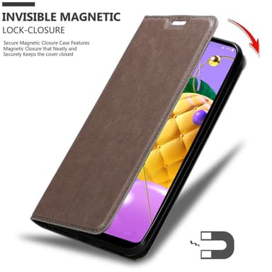 LG K52 / K62 / Q52 lommebokdeksel case (brun)