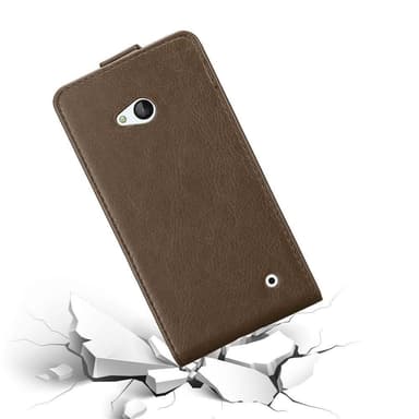 Nokia Lumia 640 deksel flip cover (brun)