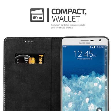 Samsung Galaxy NOTE EDGE Deksel Case Cover (svart)