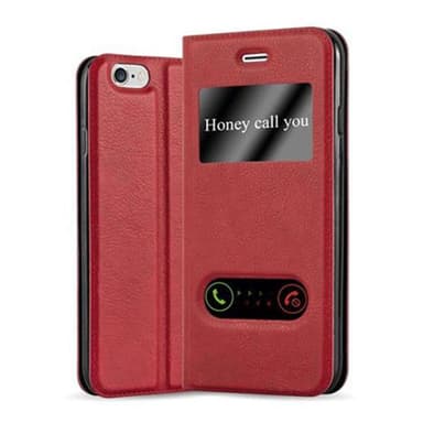 iPhone 6 / 6S lommebokdeksel cover (rød)