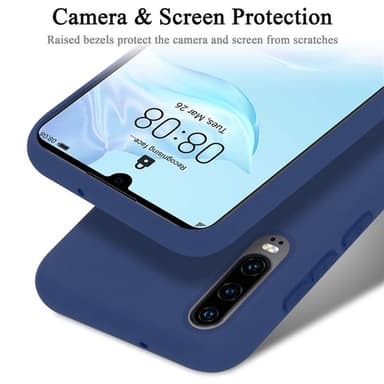 Huawei P30 silikondeksel case (blå)