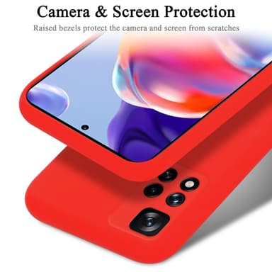 Xiaomi RedMi NOTE 11 PRO+ silikondeksel case (rød)