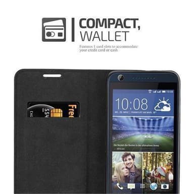 HTC Desire 626G lommebokdeksel case (svart)