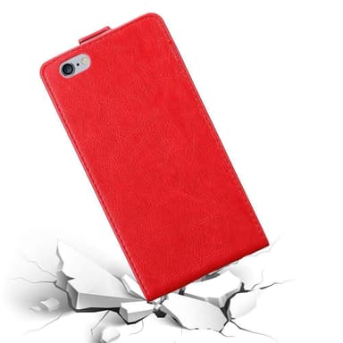 iPhone 6 PLUS / 6S PLUS deksel flip cover (rød)
