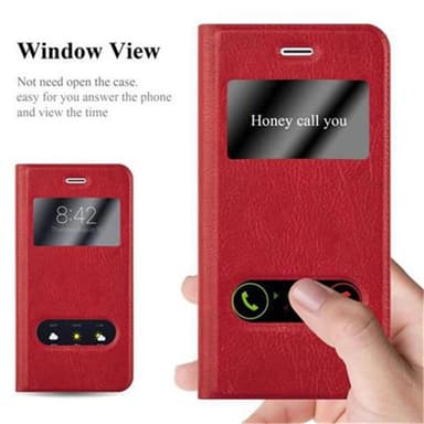 iPhone 6 / 6S lommebokdeksel cover (rød)
