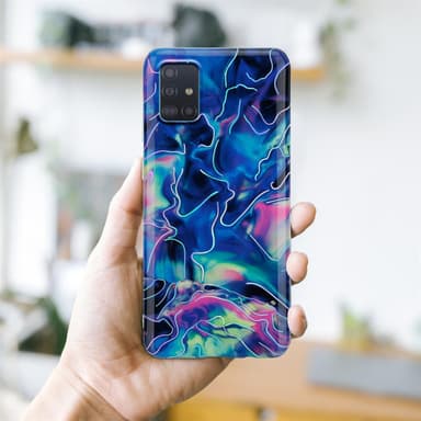 Samsung Galaxy A51 4G / M40s lommebokdeksel etui (blå)