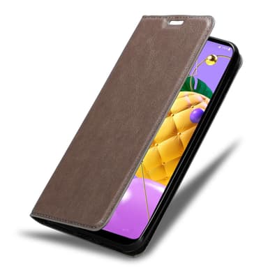 LG K52 / K62 / Q52 lommebokdeksel case (brun)