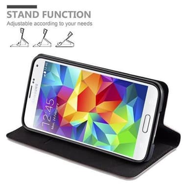 Samsung Galaxy S5 / S5 NEO lommebokdeksel case (brun)
