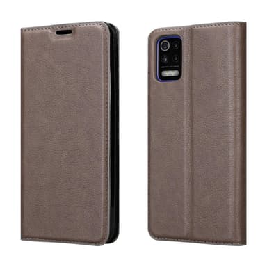 LG K52 / K62 / Q52 lommebokdeksel case (brun)