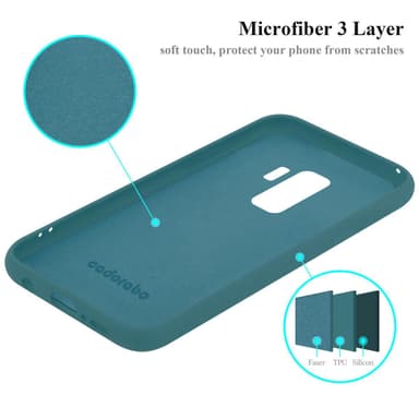 Samsung Galaxy S9 PLUS silikondeksel case (grønn)