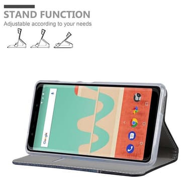 WIKO VIEW GO lommebokdeksel etui (blå)