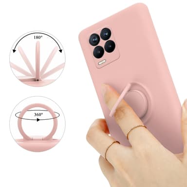 Deksel Realme 8 4G / 8 PRO Ring Case (rosa)