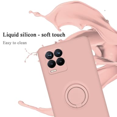 Deksel Realme 8 4G / 8 PRO Ring Case (rosa)