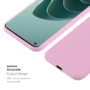 Deksel OnePlus 10 PRO 5G Silikon cover (rosa)