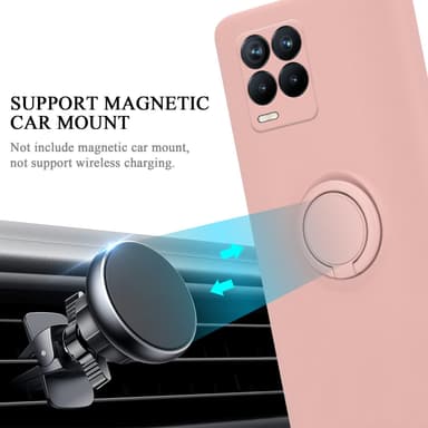 Deksel Realme 8 4G / 8 PRO Ring Case (rosa)