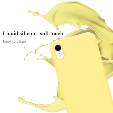iPhone XR silikondeksel case (gul)