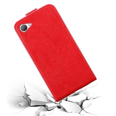 HTC Desire 12 deksel flip cover (rød)