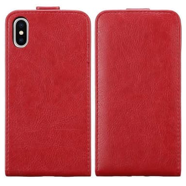 iPhone XS MAX deksel flip cover (rød)