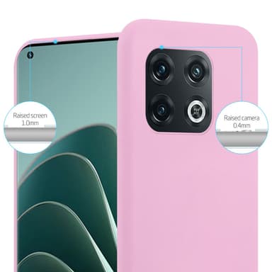 Deksel OnePlus 10 PRO 5G Silikon cover (rosa)