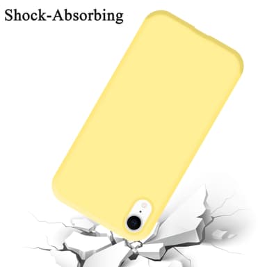 iPhone XR silikondeksel case (gul)