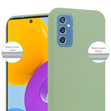 Deksel Samsung Galaxy M52 5G Silikon cover (grønn)
