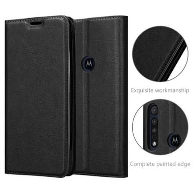 Motorola MOTO G8 PLUS lommebokdeksel case (svart)