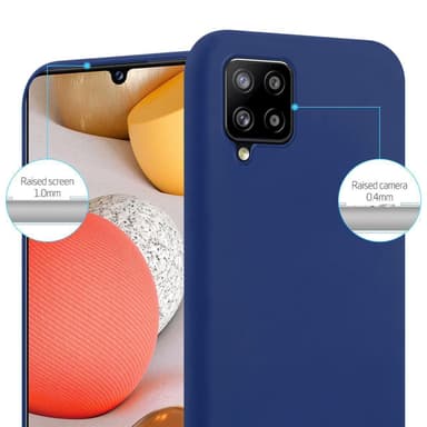 Deksel Samsung Galaxy A42 4G Silikon cover (blå)