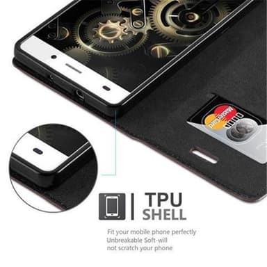 Huawei P8 LITE 2015 lommebokdeksel case (brun)
