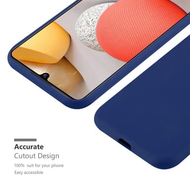 Deksel Samsung Galaxy A42 4G Silikon cover (blå)