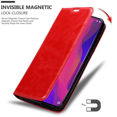 Oppo FIND X lommebokdeksel case (rød)