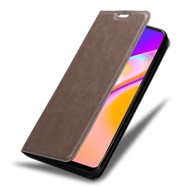 Oppo A94 5G lommebokdeksel case (brun)