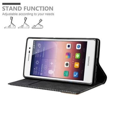 Huawei ASCEND P7 Deksel Case Cover (svart)