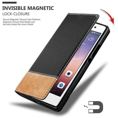 Huawei ASCEND P7 Deksel Case Cover (svart)