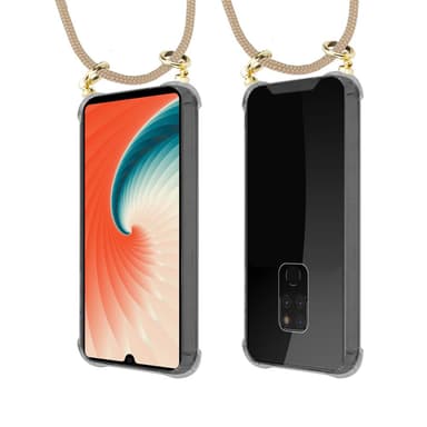 Huawei MATE 20 Deksel med Halskjede (brun)