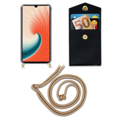 Huawei MATE 20 Deksel med Halskjede (brun)