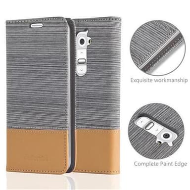 LG G2 lommebokdeksel etui (grå)