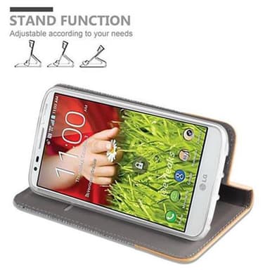 LG G2 lommebokdeksel etui (grå)